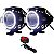 Kit 2x Farol de Milha Lorben Luz Led Moto Universal Alumínio U7 Angel Eyes com Interruptor - Imagem 4