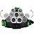 Lanterna de Cabeça Lorben 7 LED XM-L T6 4 Modos 35000 lm com Sinalizador Traseiro - Imagem 9