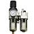 Filtro de Ar Regulador Lubrificador Manômetro 3/8 para Compressor de Ar - Imagem 6