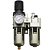 Filtro de Ar Regulador Lubrificador Manômetro 3/8 para Compressor de Ar - Imagem 7