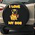 Capa de Estepe Personalizada para Ecosport Crossfox I Love My Dog 1 - Imagem 2