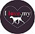 Capa de Estepe Personalizada para Ecosport Crossfox I Love My Dog 4 - Imagem 1