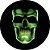 Capa Personalizada para Estepe Ecosport Crossfox Caveira Glow in the Dark Verde - Imagem 1