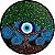 Capa de Estepe Personalizada para Ecosport Crossfox Aircross Mandala Olho Grego - Imagem 1