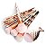 Kit Pinceis Maquiagem 10 Peças com Peixinho Cabo Diamante Profissional - Imagem 2