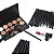Kit Pincéis Maquiagem Profissional 32 Peças com Estojo Organizador Preto - Imagem 5