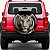 Capa de Estepe Personalizada para Ecosport Crossfox Aircross Jimny Tigre Olhos Verdes - Imagem 4