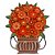 Quadro Tipo Ânfora Vaso de Flores Recortado Madeira B (S) - Imagem 1