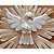 Divino Espírito Santo em Madeira Branco Patinado 33cm (S) - Imagem 3