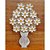 Quadro Vaso de Flores Madeira Tipo Ânfora 25cm (S) - Imagem 1