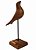 Escultura de Mesa em Madeira de Demolição Pássaros - Pedestal - Imagem 1