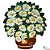 Quadro Vaso de Flores Margaridas Chapa de Ferro A (L) (c) - Imagem 1