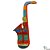 Quadro Rústico Artesanal Instrumento Musical Saxofone em Madeira de Demolição (L)(v) - Imagem 2