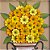 Quadro Vaso de Flores Amarelas e Mostarda Madeira Luxo (L) - Imagem 2