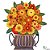 Quadro Tipo Ânfora Vaso de Flores Recortado Madeira C (L) - Imagem 1