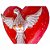 Divino Espírito Santo Coração Madeira Luxo 15 cm (S) - Imagem 2