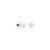 Brinco Infantil de Coração em Ouro Branco 18K Ref A01501210A - Imagem 1