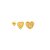 Brinco Infantil de Coração em Ouro 18K Ref A01548022 - Imagem 1