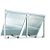 Vitro Maxim ar de Aluminio branco com 02 seções vidro mini boreal - Imagem 2