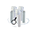 Filtro triplo branco 10" - 300L/H - remove cloro -1PP2CB - Imagem 1