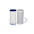 Refil Big Blue 10” - 750 L/H - Remove cloro - 1PLB/1CBB - Imagem 1