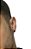 Brinco Masculino Prata 925 Legítima Preto Onix 8MM - Imagem 3