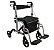 Andador D15 Cadeira Alumínio Dobrável Até 135kg Para Idosos Dellamed - Imagem 1