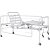 Cama Dobrável 02 manivelas Com Grade Steel Pilati - Imagem 3