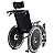 Cadeira De Rodas Avd Em Alumino Reclinável  Vinho 44 CM - ORTOBRAS - Imagem 2