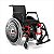 Cadeira De Rodas AVD Aluminío AVD 44 Cm Vermelha - Ortobras - Imagem 1
