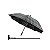 Bengala em Alumínio Tipo T Com Guarda Chuva Acoplado - Macrolife - Imagem 1