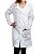 Jaleco Oxford Manga Longa Unissex branco - Imagem 1