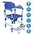 Cadeira de Banho Obeso em Alumínio até 150 Kg D60 Dellamed - Imagem 3