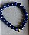Pulseira Lapis lazuli e Pingente Dourado Facetado - Imagem 2