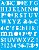 Stencil 20x25 Alfabeto Calisto - OPA 0155 - Imagem 1