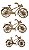 Aplique Laser MDF - Kit Bicicleta Com Cesta Dianteira 8/10/12CM 3UN - Imagem 1