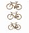 Aplique Laser MDF - Kit Bicicleta Com Roda Aberta 8/10/12 Cm - Imagem 1