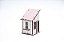 Casa Suculenta Ferr Branco e Rosa 7x7x11,5 Cm - Imagem 1
