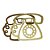 Shake Telefone Acrilico Gold - 9,5 cm - Imagem 2