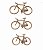 Aplique Laser MDF - Kit Bicicleta 3UN Roda Aberta 8/10/12CM - 041298 - Imagem 1