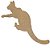 Aplique Laser MDF - Gato Cantoneira De Porta M1 30 cm - Imagem 1