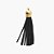 Pingente Tassel De Camurça 5 cm MF-47 Preto 8 Un - KIT - Imagem 1