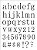 Stencil 15×20 Simples – Alfabeto Reto Minusculo – OPA 2496 - Imagem 1