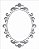 Stencil 20X25 Simples – Moldura Oval II – OPA 1886 - Imagem 1