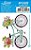 APM8-1154 - Aplique Litoarte Em Papel E Mdf - Bicicleta Com Flores - Imagem 2