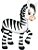 APM3-202 - Aplique LitoarteEm Papel E MDF - Zebra - Imagem 2