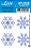 APM3-153 – Aplique Litoarte Em Papel e MDF - Flocos De Neve Lilás - Imagem 1