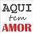 Stencil 14×14 Simples – Frase Aqui tem Amor – OPA 2685 - Imagem 1