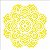 Stencil 14×14 Simples – Mandala Flor Vitral – OPA 2695 - Imagem 1