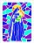 Stencil 20×25 Simples – Vitral Nossa Senhora II – OPA 2741 - Imagem 1